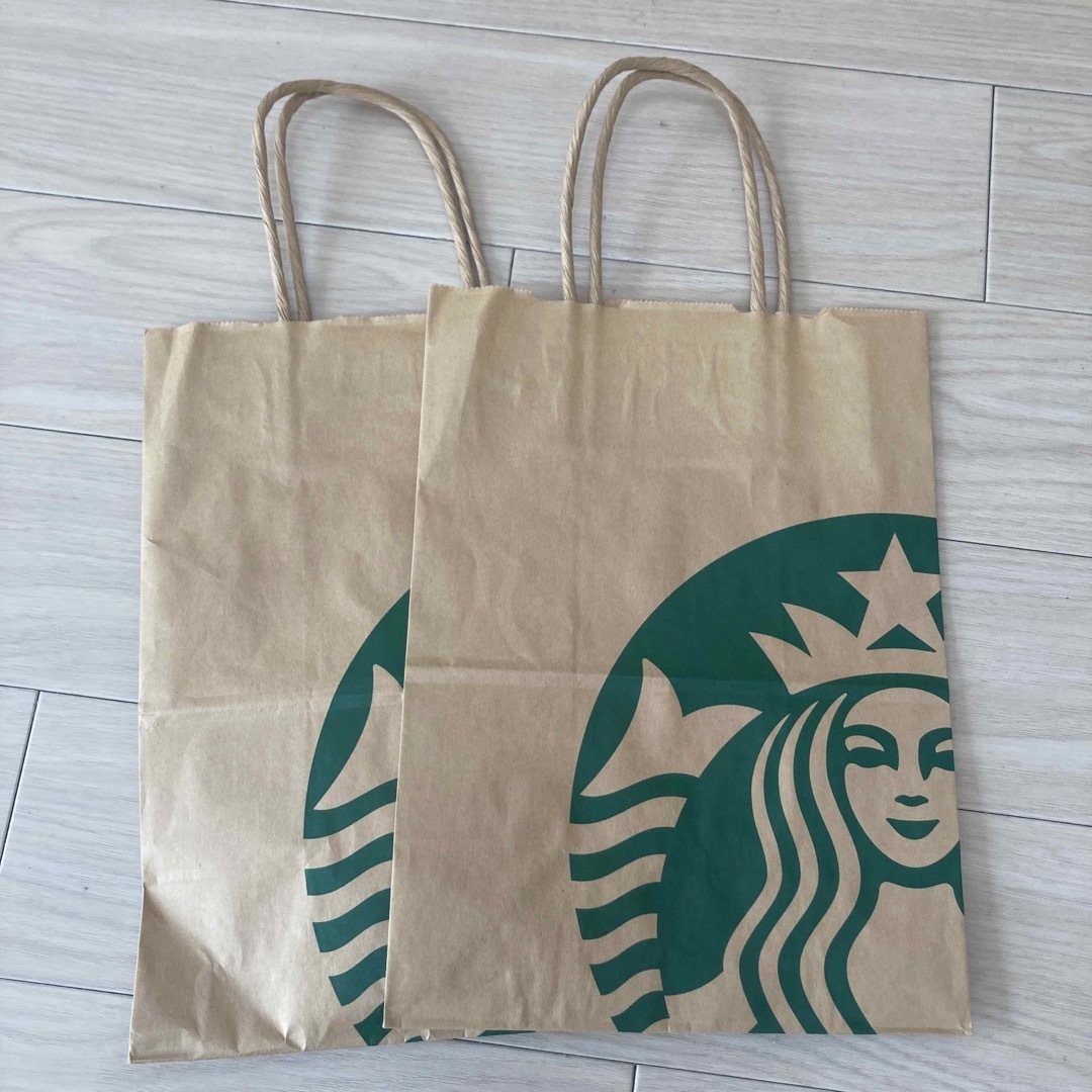 Starbucks(スターバックス)の【送料込み・匿名】スターバックス　紙袋　ショッパー　カップスリーブ　スタバ レディースのバッグ(ショップ袋)の商品写真