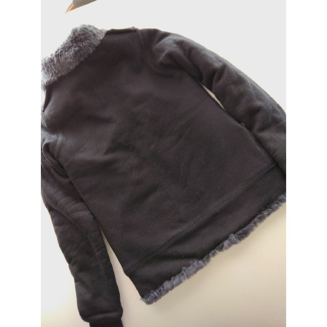 FLORENT(フローレント)のFLORENT ラビットファージップアップジャケット ブラック レディースのジャケット/アウター(毛皮/ファーコート)の商品写真