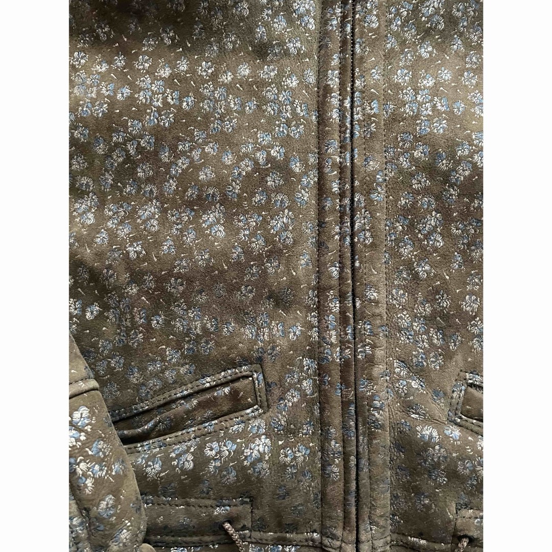 Jean-Paul GAULTIER(ジャンポールゴルチエ)のスペシャル ムートンジャケット 花柄プリント メンズのジャケット/アウター(レザージャケット)の商品写真