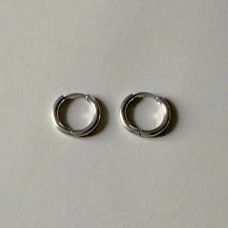 トゥデイフル(TODAYFUL)のMini stainless hoop pierce silverNo.1093(ピアス)