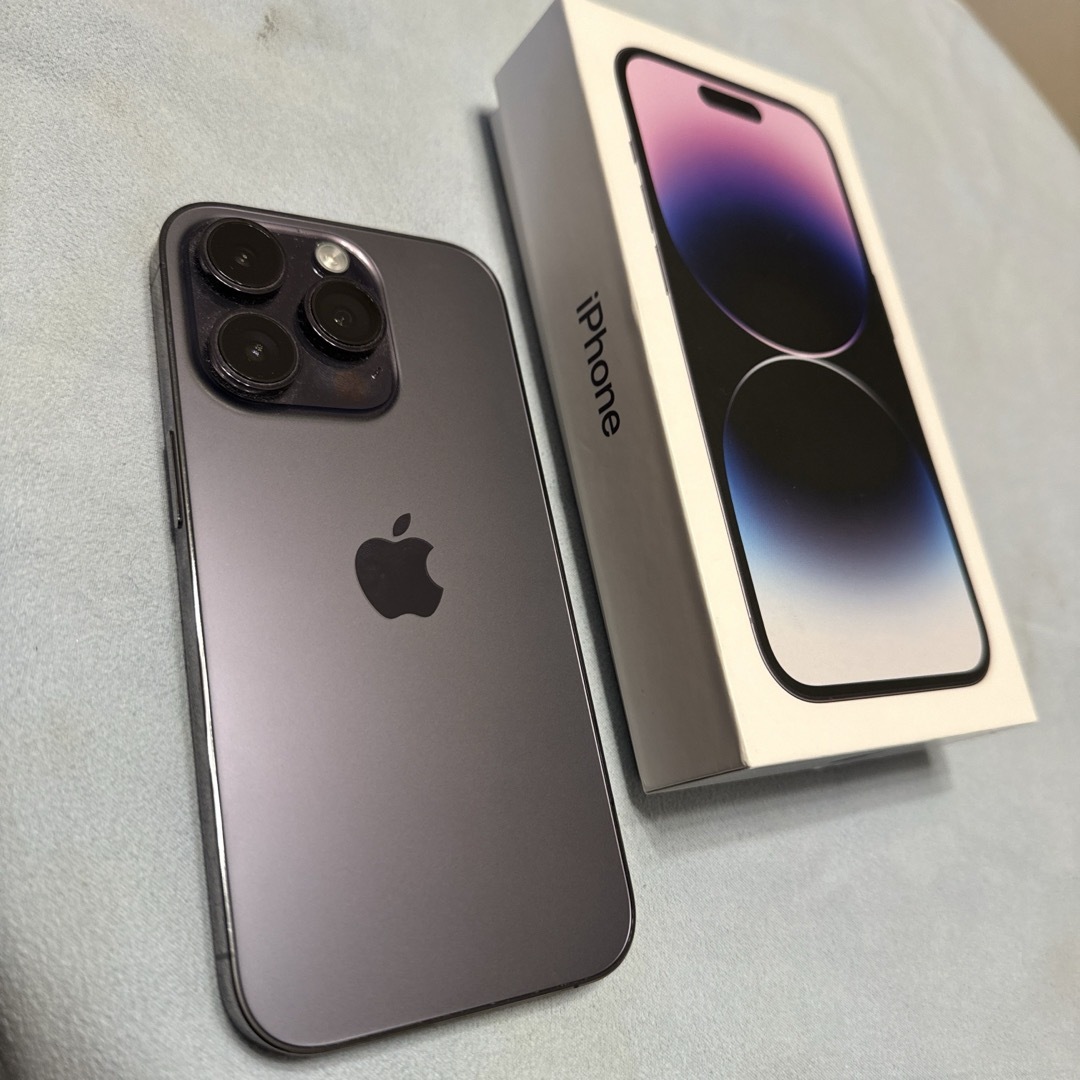 iPhone 14 PRO 128GBディープパープルUSEDコンディション良好 iPhone 14 PRO 128GBディープパープルUSEDコンディション良好