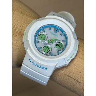 ジーショック(G-SHOCK)のG-SHOCK/ホワイト/AWG-M510/電波/ソーラー/デジアナ/時計/レア(腕時計(デジタル))