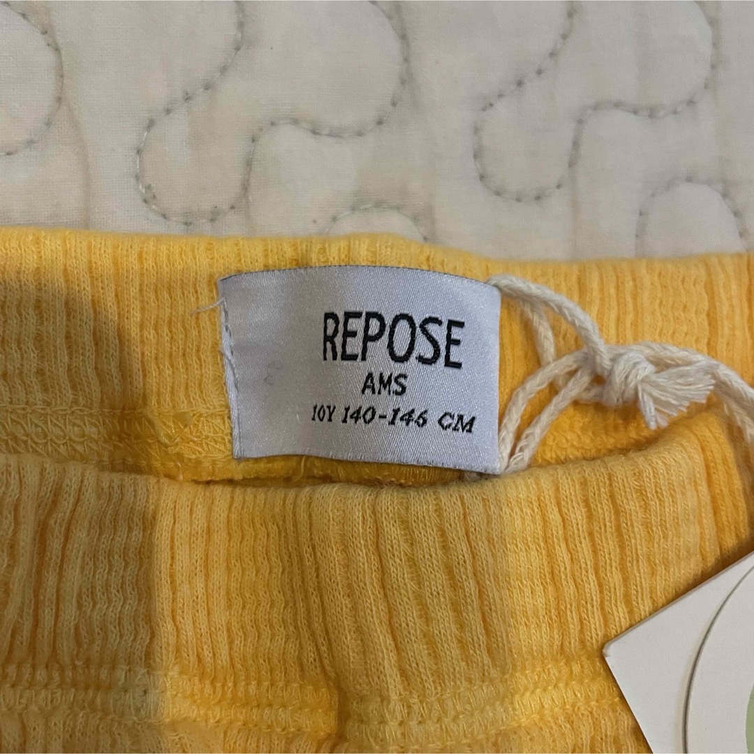 こども ビームス(コドモビームス)のRepose AMS レギンス 10y リポーズ イエロー キッズ/ベビー/マタニティのキッズ服女の子用(90cm~)(パンツ/スパッツ)の商品写真