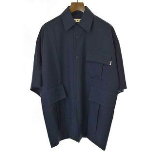 マルニ MARNI リップストック オープンカラーシャツ 半袖 ナ46