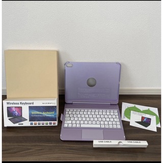 アイパッド(iPad)のWireless Keyboard Air5/Air4 第5世代/第4世代 紫(iPadケース)