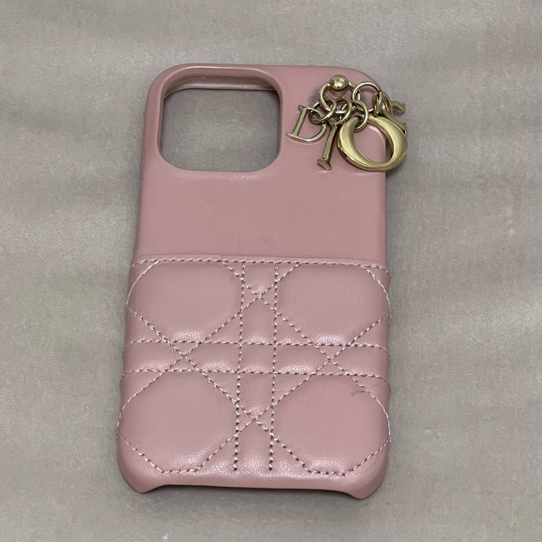 Dior - Lady Dior iPhoneケース 13Pro カナージュラムスキン Dior - Lady Dior iPhoneケース 13Pro カナージュラムスキン