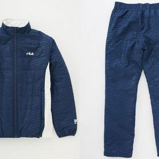 フィラ(FILA)のFILA 中綿 ジャケット パンツ 上下 Ｍ 紺 ネイビー フィラ ゴルフ 新品(ウエア)