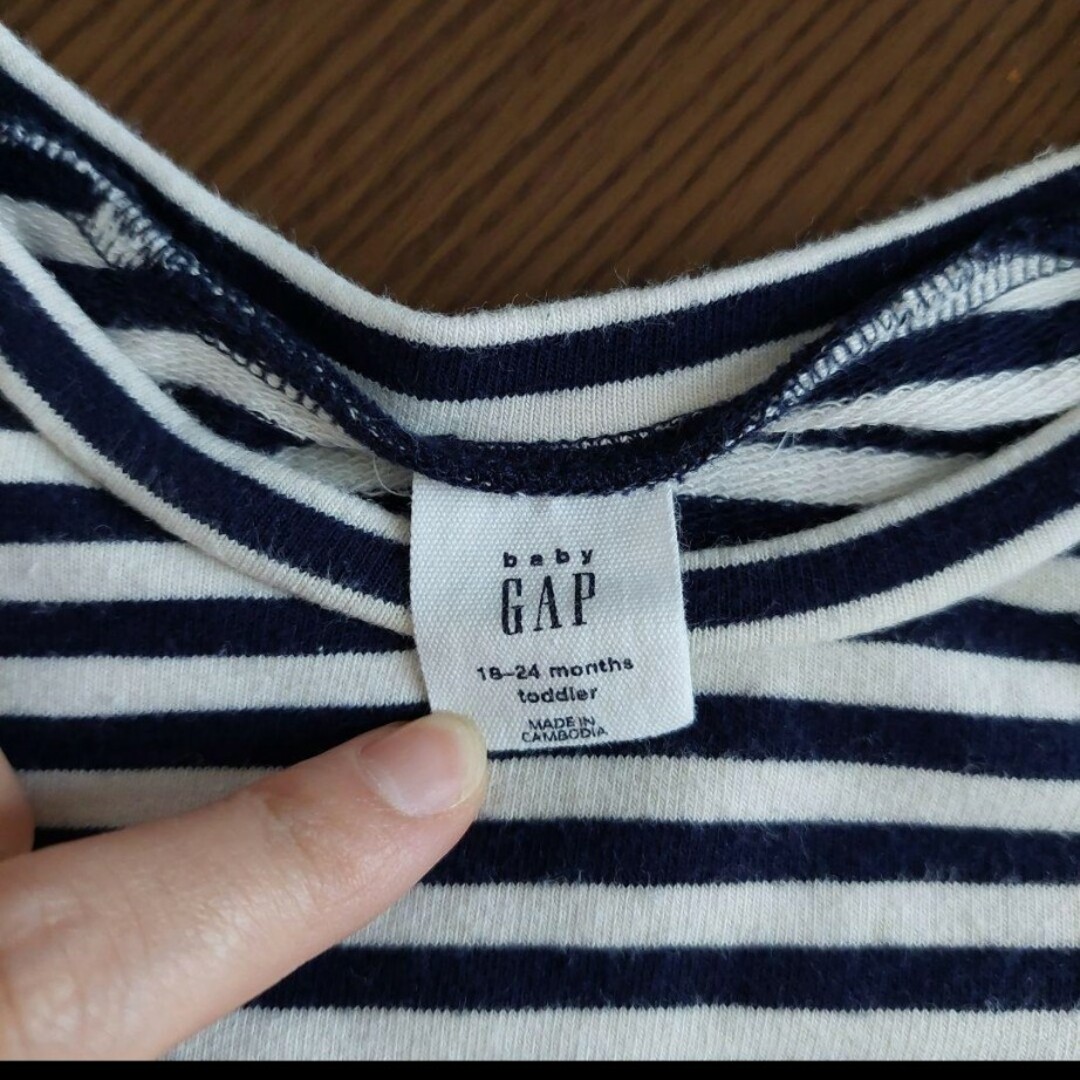 babyGAP ボーダーワンビース 90cm 18-24m