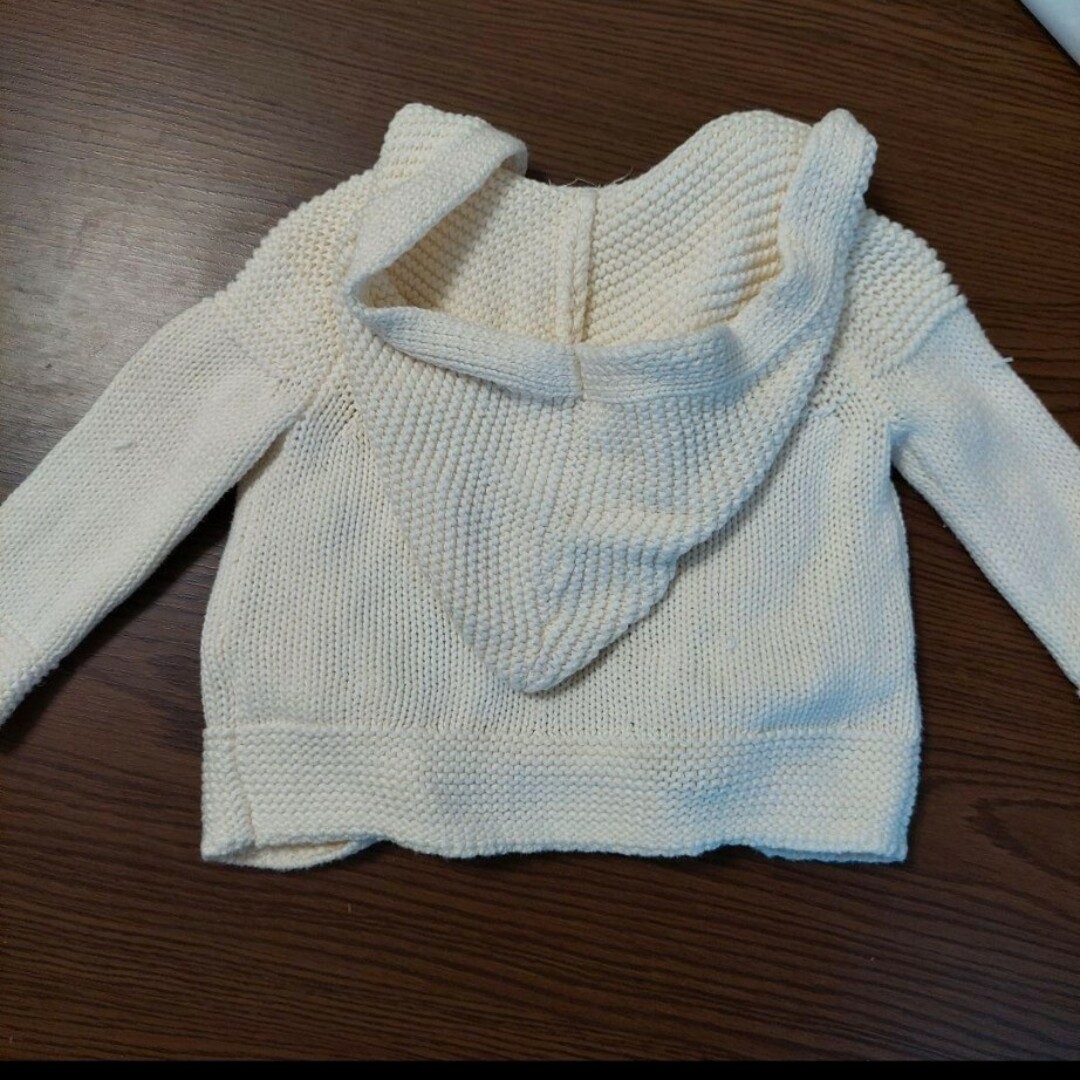 babyGAP(ベビーギャップ)のbabyGAP ニットパーカー 80cm キッズ/ベビー/マタニティのベビー服(~85cm)(カーディガン/ボレロ)の商品写真