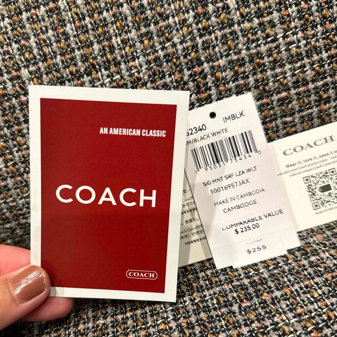 COACH(コーチ)の52340   コーチ　長財布　　ゼブラ　アニマルカラー レディースのファッション小物(財布)の商品写真