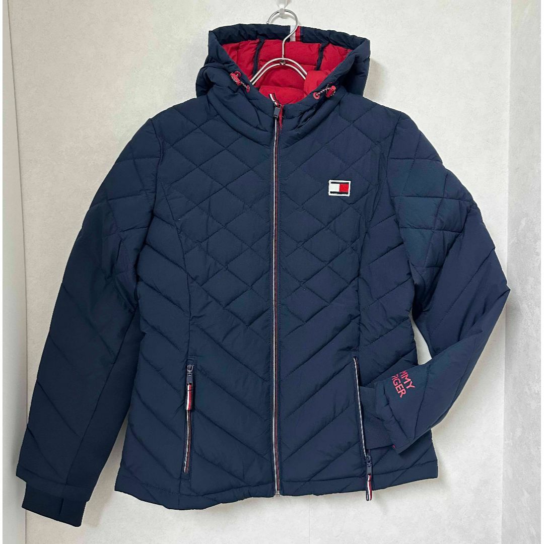 TOMMY HILFIGER(トミーヒルフィガー)の新品 L ★ トミーヒルフィガー 中綿 ジャケット パッカブル 紺 US-M レディースのジャケット/アウター(ダウンジャケット)の商品写真