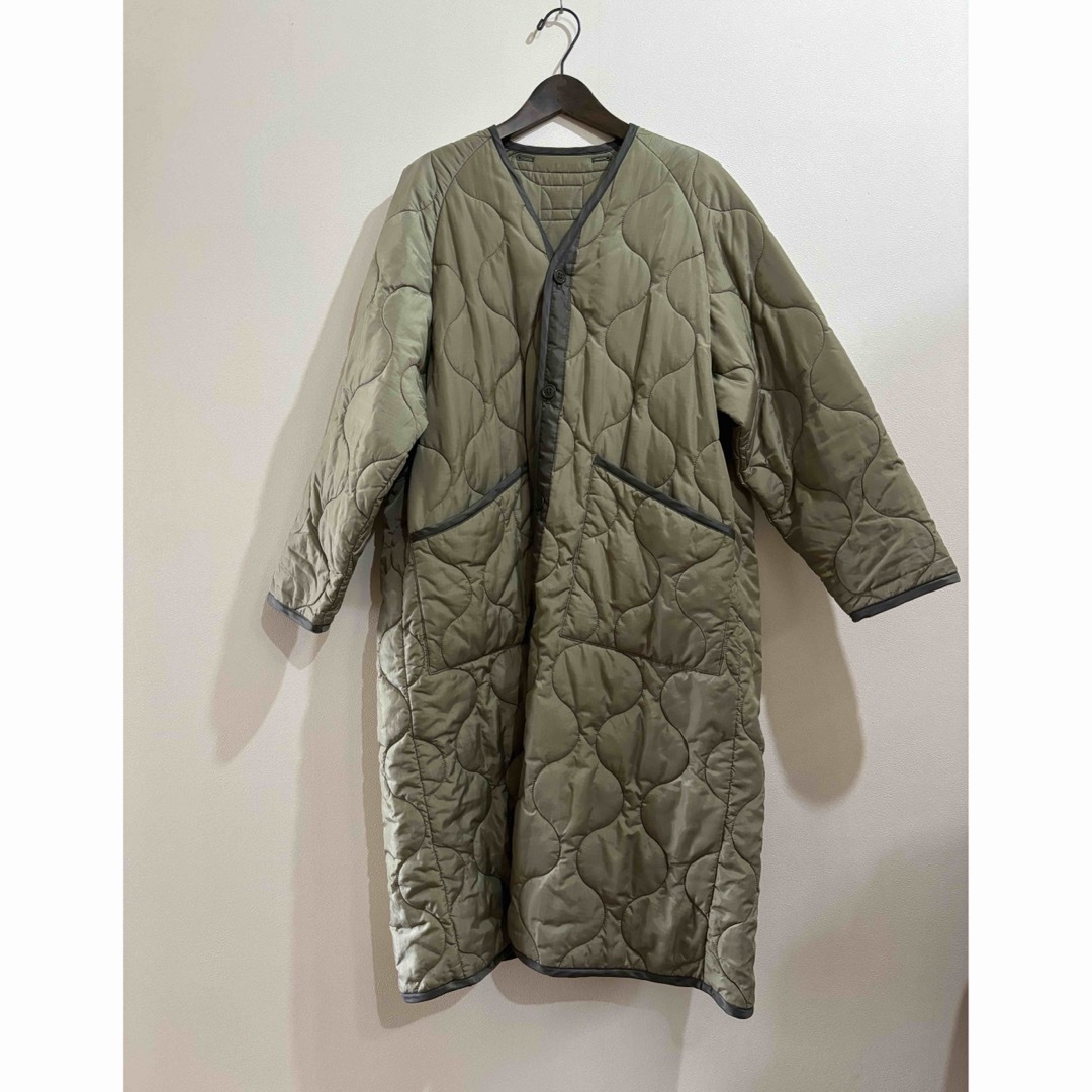 HYKE(ハイク)のHYKE【ハイク】QUIL TED LINER COAT (KHAKI) レディースのジャケット/アウター(ノーカラージャケット)の商品写真