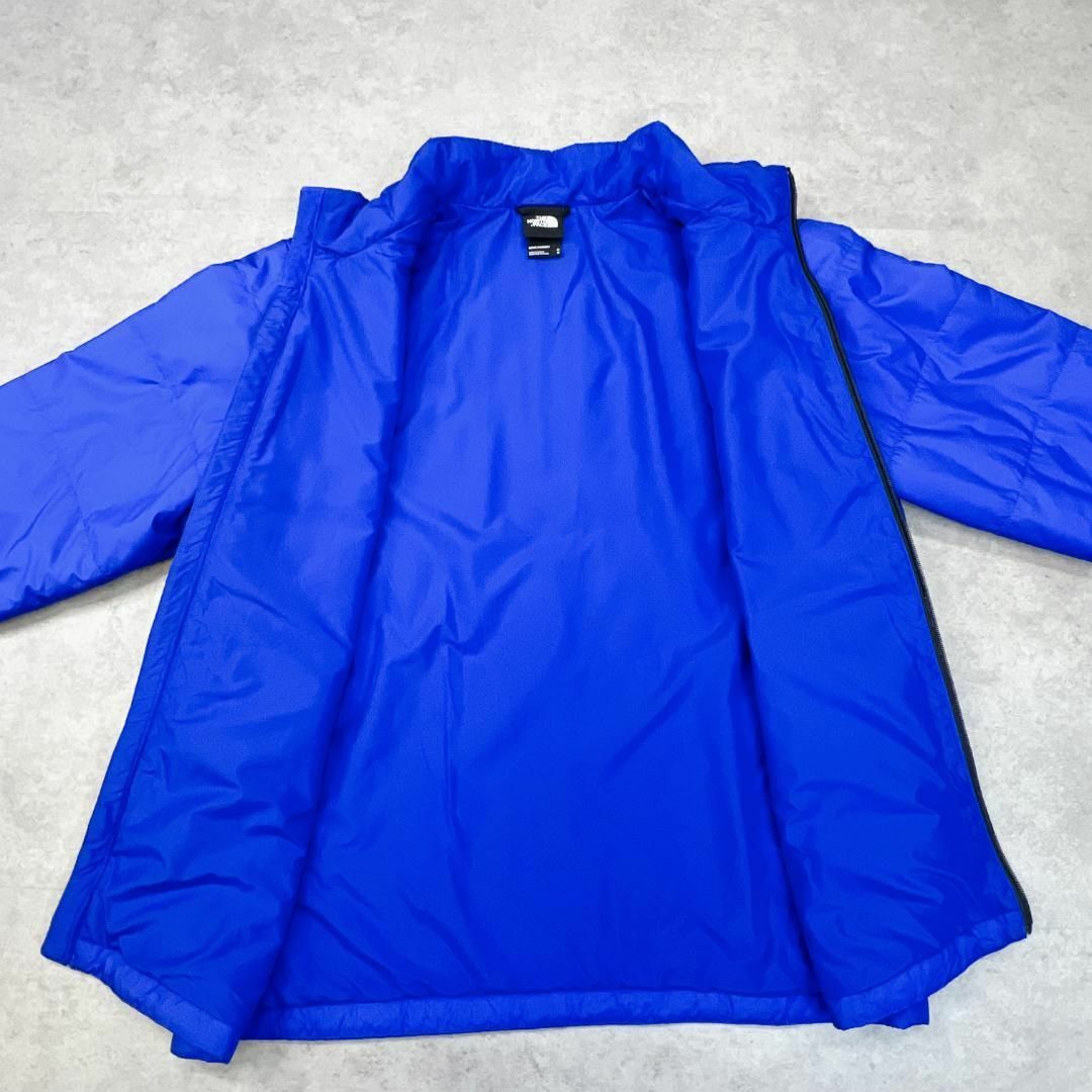 THE NORTH FACE(ザノースフェイス)のノースフェイス　中綿ジャケット　ワンポイント　ブルゾン　古着　ブルー　M メンズのジャケット/アウター(ブルゾン)の商品写真