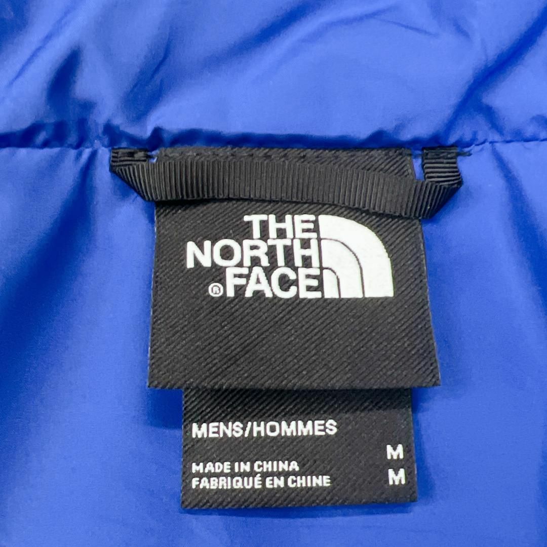 THE NORTH FACE(ザノースフェイス)のノースフェイス　中綿ジャケット　ワンポイント　ブルゾン　古着　ブルー　M メンズのジャケット/アウター(ブルゾン)の商品写真