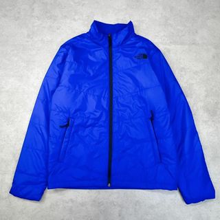 ザノースフェイス(THE NORTH FACE)のノースフェイス　中綿ジャケット　ワンポイント　ブルゾン　古着　ブルー　M(ブルゾン)