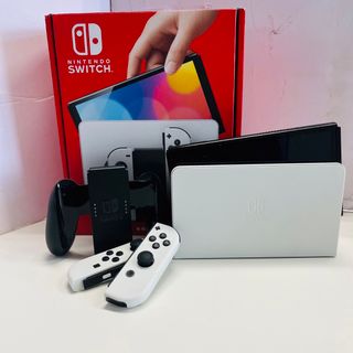 ニンテンドースイッチ(Nintendo Switch)のNintendo Switch 有機EL 中古美品 ホワイト スイッチ 任天堂(家庭用ゲーム機本体)