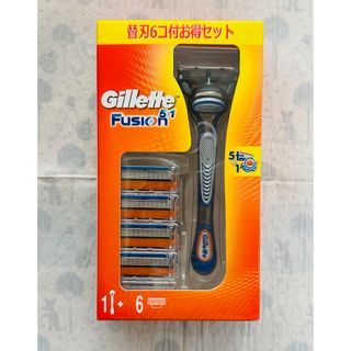 ジレット(Gillette)の【新品未使用】ジレット フュージョン5＋1本体替6個付 P&G(メンズシェーバー)