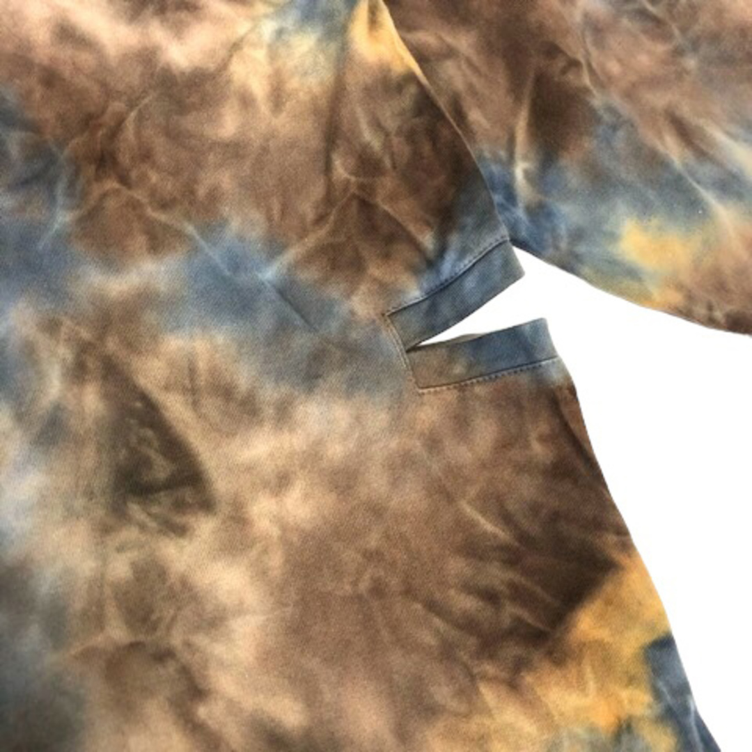 6 B&Y ロク ロンT Tシャツ タイダイ柄 サイドスリット 長袖 茶 レディースのトップス(Tシャツ(長袖/七分))の商品写真