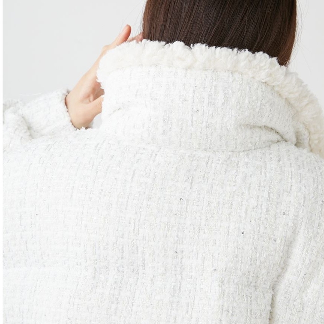 SNIDEL - ラスト 新品 SNIDEL ツイードダウン ホワイトの通販 by SNIDEL - ラスト 新品 SNIDEL ツイードダウン ホワイトの通販 by