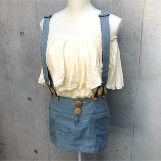 マウジー(moussy)のMOUSSY マウジー rich オフショルダートップス ジャンパースカート(ミニスカート)