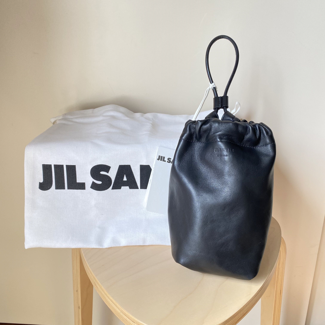 ジルサンダー JIL SANDER ロゴ キャンバス 巾着 ショルダーバッグ即購入可能です