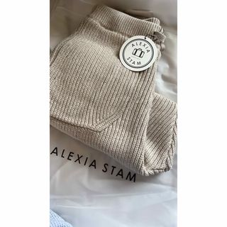 アリシアスタン(ALEXIA STAM)の【新品タグ・袋付】半額以下★アリシアスタン❤︎Knit Short Pants(ショートパンツ)