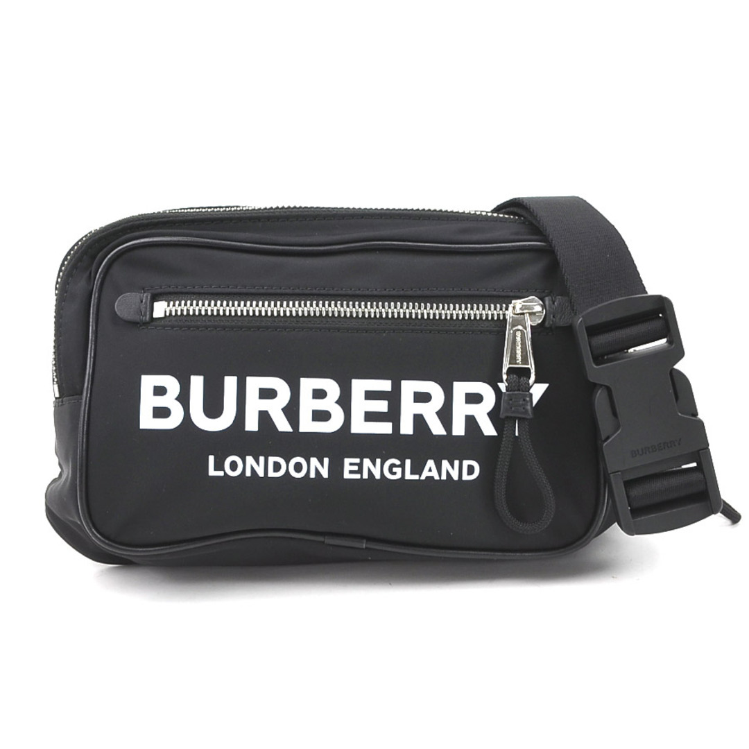 BURBERRY(バーバリー)のバーバリー BURBERRY ボディバッグ ナイロン ブラック/ホワイト ユニセックス 送料無料【中古】 e57765a レディースのバッグ(ボディバッグ/ウエストポーチ)の商品写真