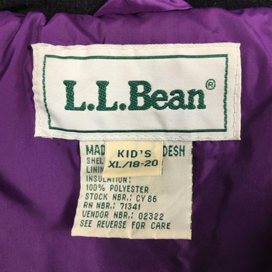 L.L.Bean(エルエルビーン)のKIDs XL  エルエルビーン 1990s プリマロフト インサレーション フーディ Primaloft insulation Hoody ジャケット MENs S相当 ビンテージ 生産終了モデル 入手困難 LLBEAN Purple / Teal パープル系 メンズのメンズ その他(その他)の商品写真