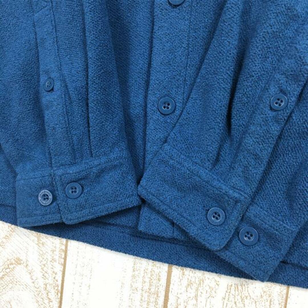 68cm肩幅MENs S  パタゴニア 2009 ロングスリーブ ピケ フリース シャツ Long-Sleeved Pique Fleece Shirt 生産終了モデル 入手困難 PATAGONIA 25760 ORB ブルー系