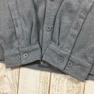 MENs S パタゴニア 2009 ロングスリーブ ピケ フリース シャツ Long-Sleeved Pique Fleece Shirt  生産終了モデル 入手困難 PATAGONIA 25760 FEA Feather Grey グレー系