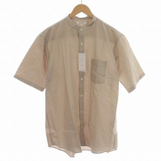 グローバルワーク(GLOBAL WORK)のGLOBAL WORK DRY パナマバンド SS バンドカラーシャツ 半袖 L(シャツ)