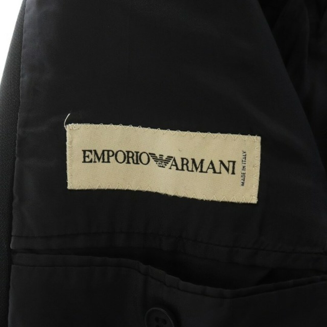 Emporio Armani(エンポリオアルマーニ)のEMPORIO ARMANI テーラードジャケット 長袖 総裏地 42 XL 黒 メンズのジャケット/アウター(テーラードジャケット)の商品写真