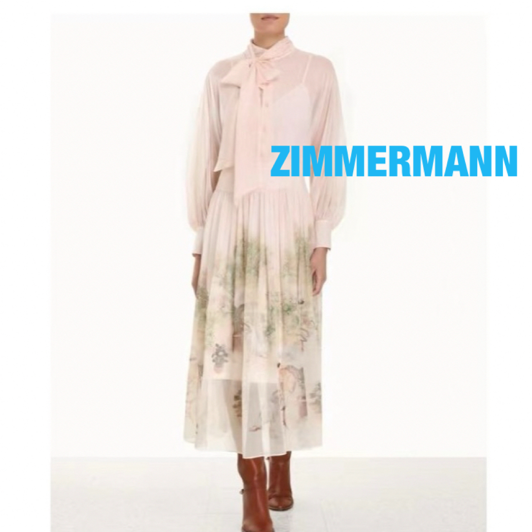 ❇️Zimmermann24春新作ジンマーマンロングワンピーステッドベイカー