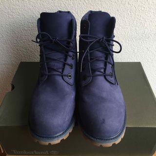 ティンバーランド(Timberland)のティンバーランド　ブーツ　紺色　6.5 ヌバック(ブーツ)