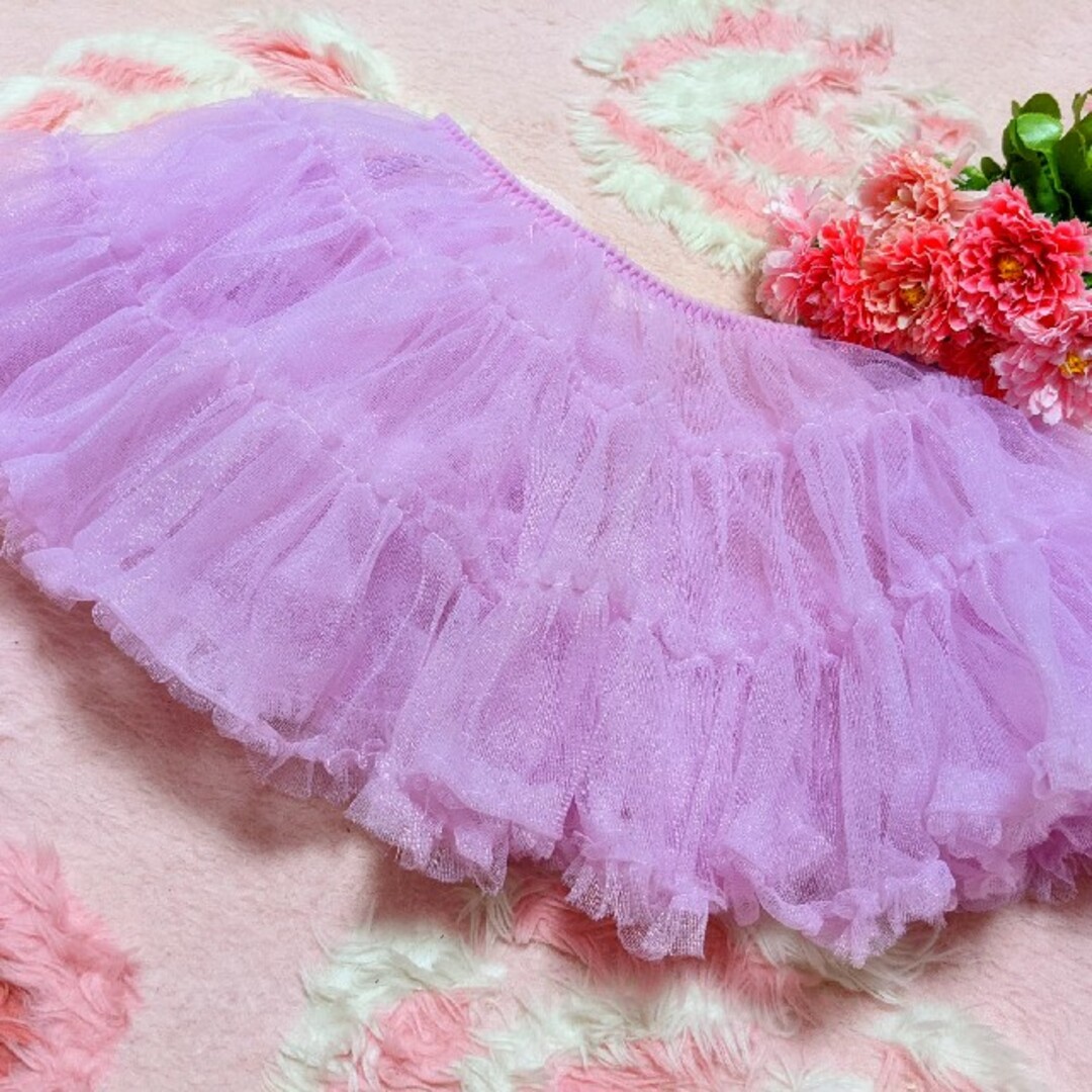 LIZ LISA(リズリサ)のBODY LINE♥リズリサ♥ピンク♥柔らか♥チュール＆ボリューム♥スカート レディースのスカート(ミニスカート)の商品写真