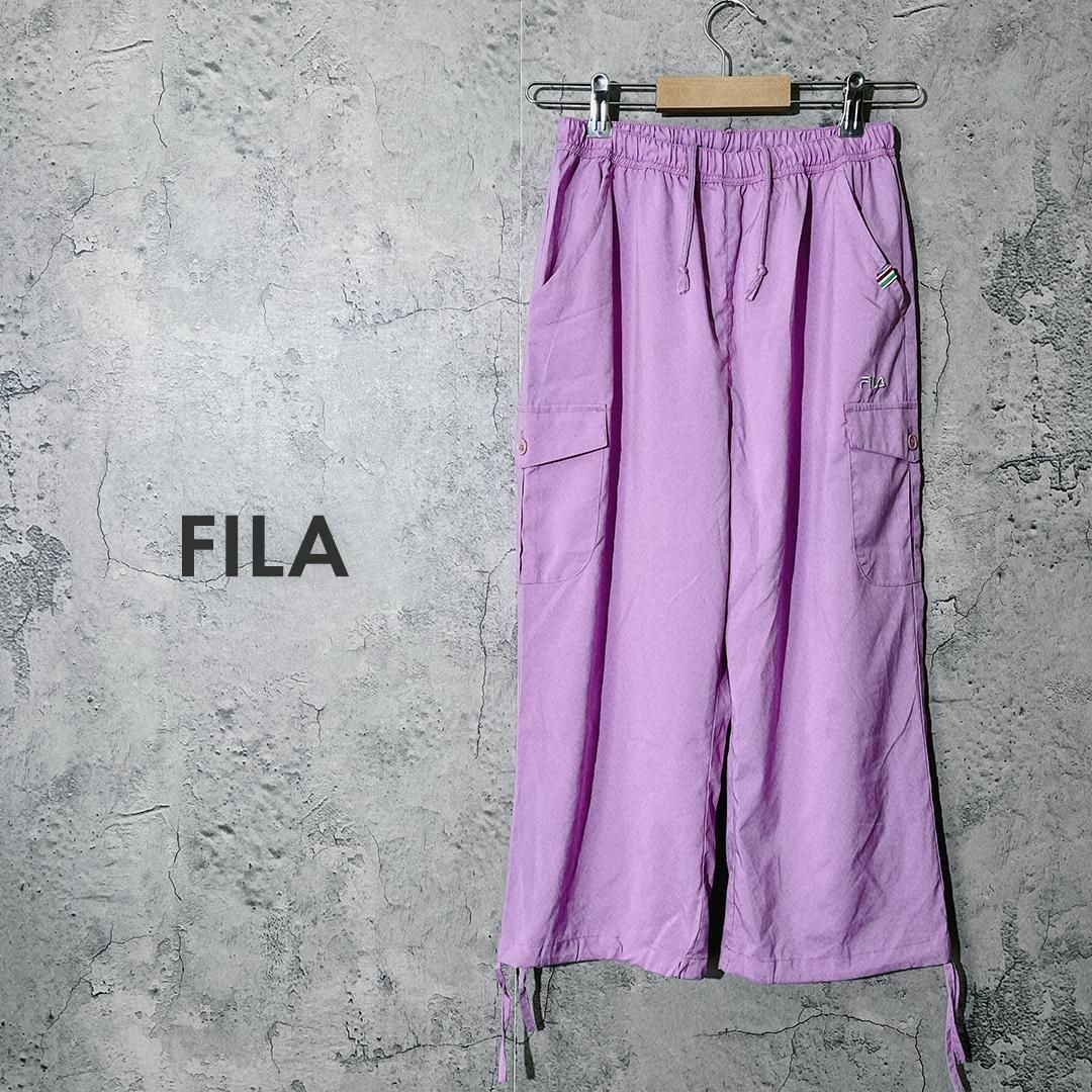 FILA(フィラ)の【レディース ✿】フィラ カーゴ パンツ ボトムス ルーム ウェア LL レディースのパンツ(ワークパンツ/カーゴパンツ)の商品写真