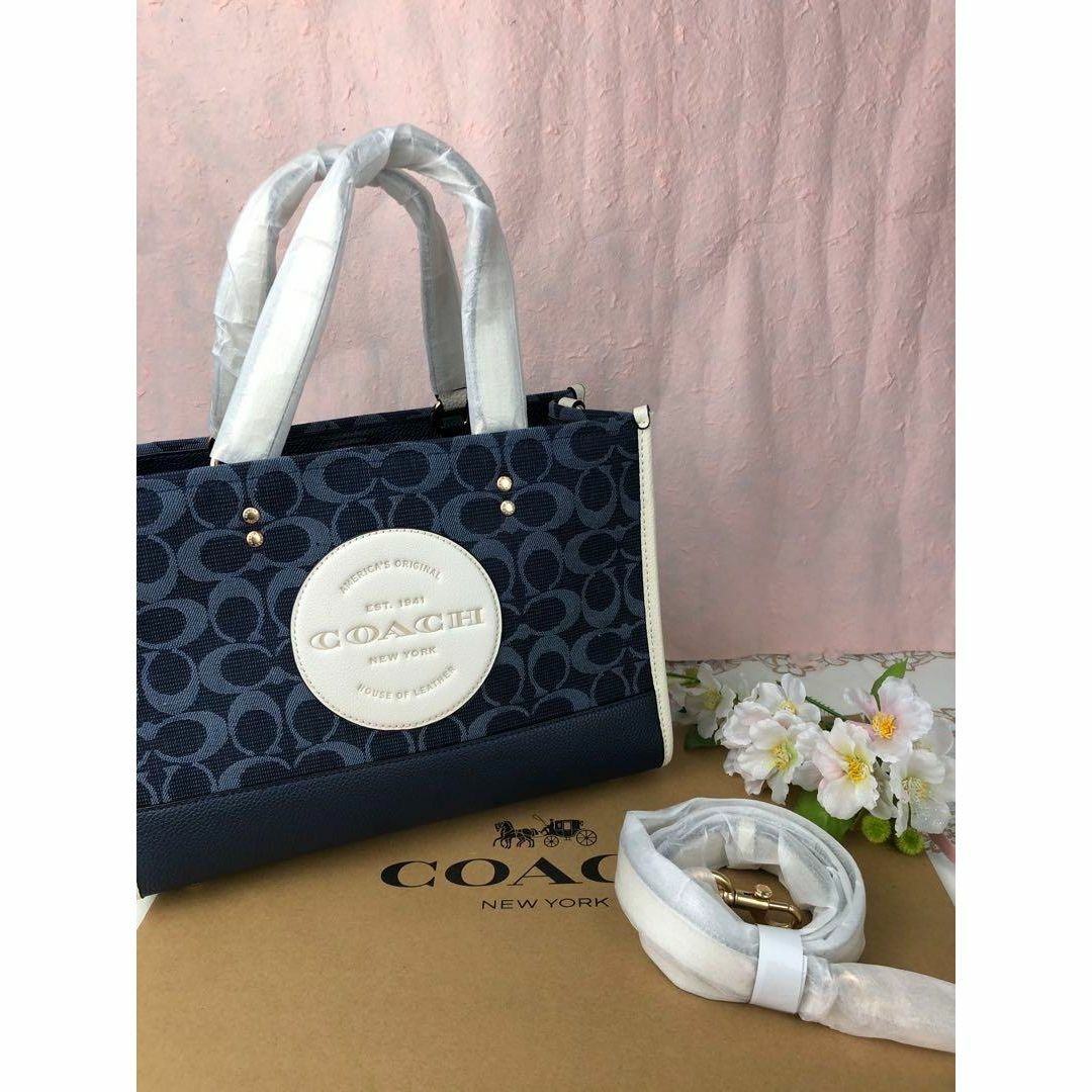 COACH(コーチ)のCOACH コーチ デニム 2way パッチ ワンポイント トートバッグ レディースのバッグ(トートバッグ)の商品写真