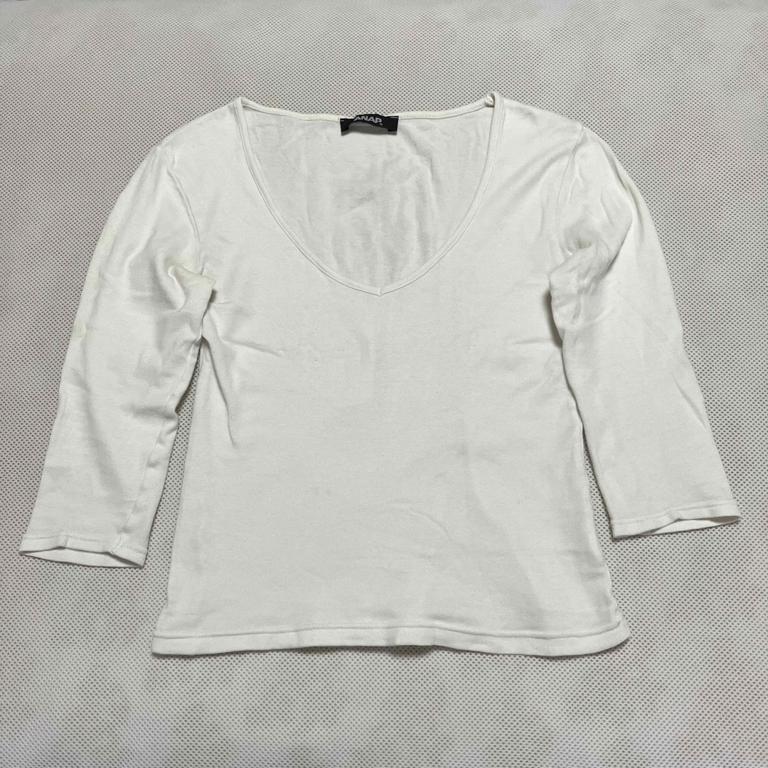 ANAP(アナップ)のANAP 白Tシャツ レディースのトップス(Tシャツ(半袖/袖なし))の商品写真