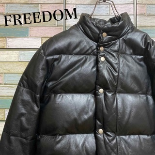 フリーダムレザー(FREEDOM Leather)のフリーダム　レザーダウンジャケット　カウレザー(ダウンジャケット)