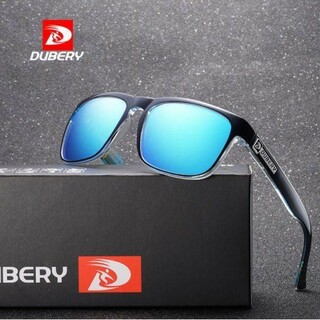T056 新品 送料込み DUBERY/555 ブルー 偏光レンズ サングラス(サングラス/メガネ)