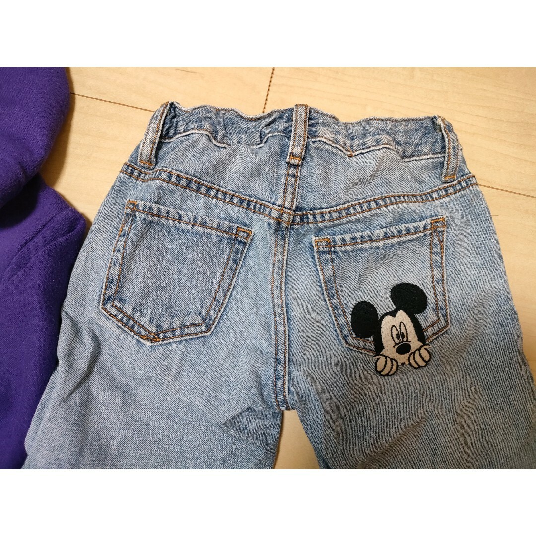 GAP(ギャップ)の120 女の子 パーカー トレーナー デニム パンツ ズボン まとめ売り キッズ/ベビー/マタニティのキッズ服女の子用(90cm~)(パンツ/スパッツ)の商品写真