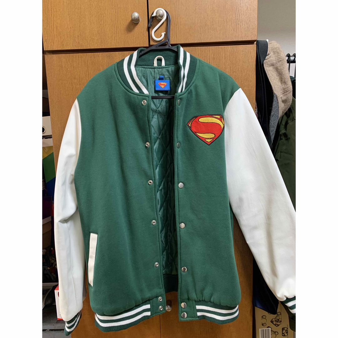 Supreme(シュプリーム)のSuperman vintage jacket バーシティジャケット　Mサイズ メンズのジャケット/アウター(スタジャン)の商品写真