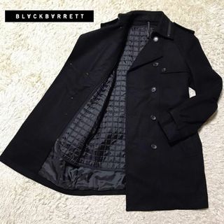 ブラックバレットバイニールバレット(BLACKBARRETT by NEIL BARRETT)の【2WAY】ブラックバレット　ロングピーコート　あったか素材　K786(テーラードジャケット)