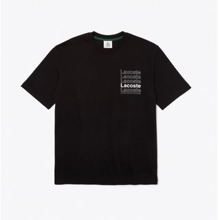 ラコステライブ(LACOSTE L!VE)の★新品未使用LACOSTE L!VE レタリングTシャツ  Lサイズ ブラック(シャツ)