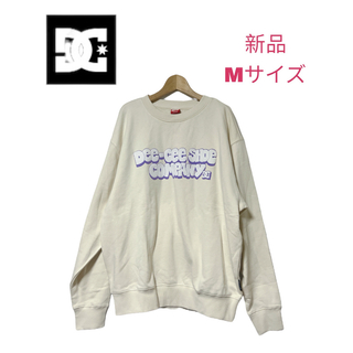 ディーシー(DC)の♡新品♡DC shoes ホワイトスウェット　トレーナー　Mサイズ(トレーナー/スウェット)