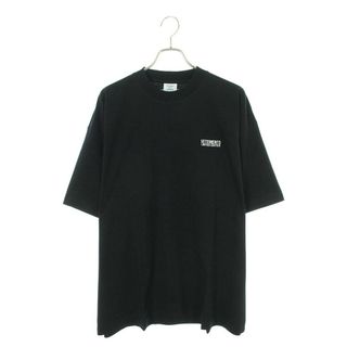 ヴェトモン(VETEMENTS)のヴェトモン  24SS  UE64TR500BW エンブロイダリーロゴTシャツ メンズ S(Tシャツ/カットソー(半袖/袖なし))