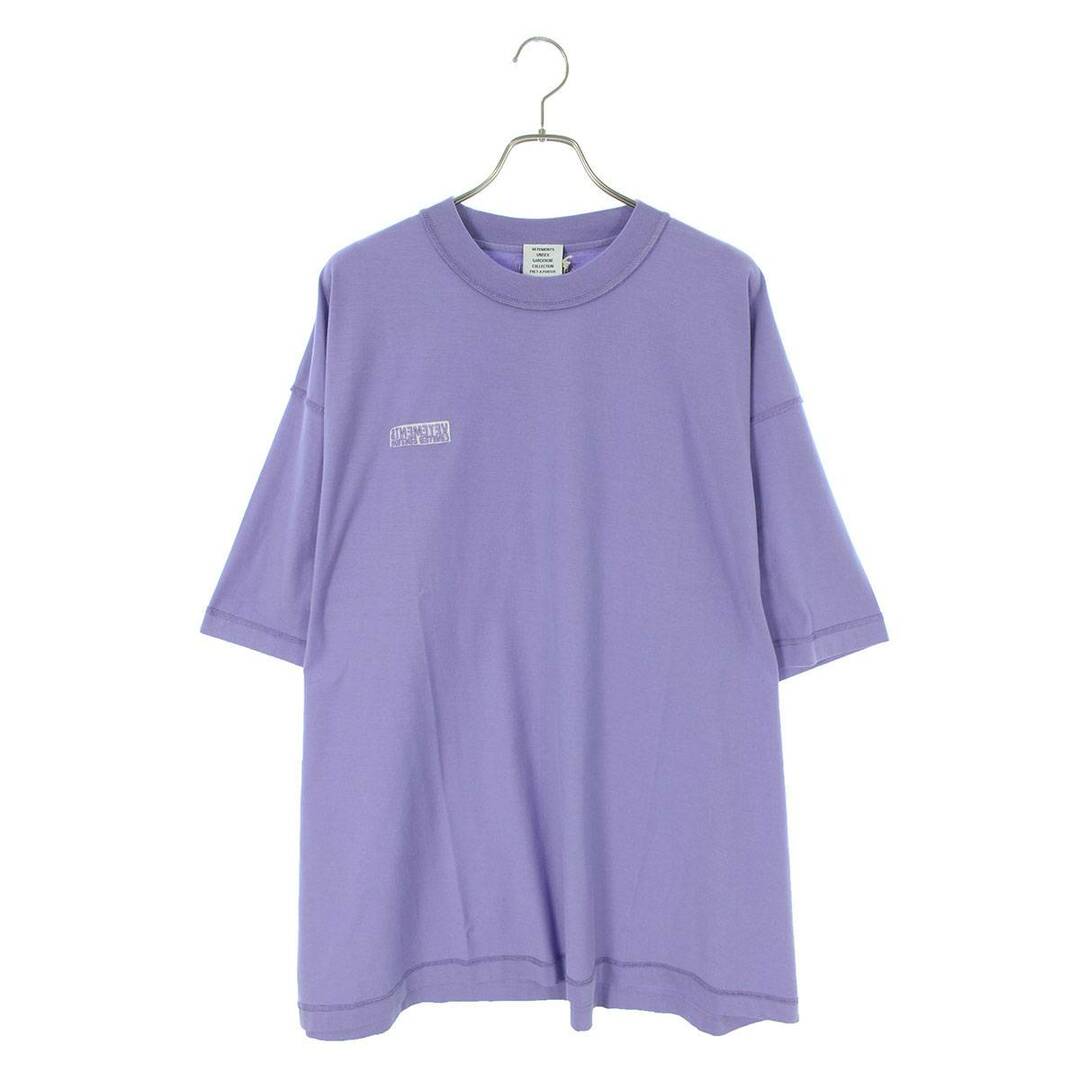 VETEMENTS(ヴェトモン)のヴェトモン  24SS  UE64TR600VV トーナルインサイドアウトエンブロイダリーロゴTシャツ メンズ S メンズのトップス(Tシャツ/カットソー(半袖/袖なし))の商品写真