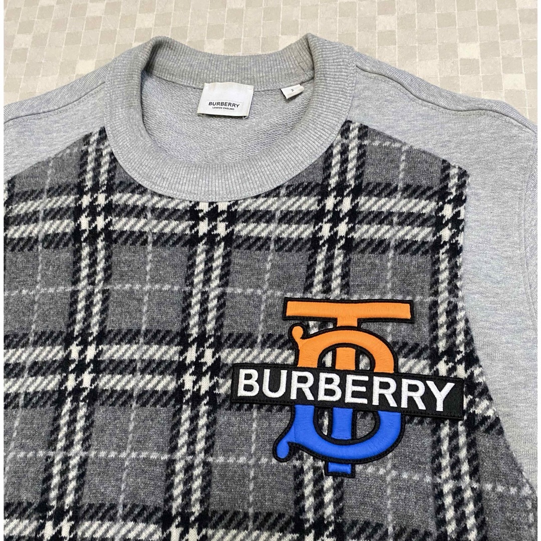 BURBERRY(バーバリー)のBURBERRY TB ドッキング ニット スウェット パーカー S メンズのトップス(スウェット)の商品写真