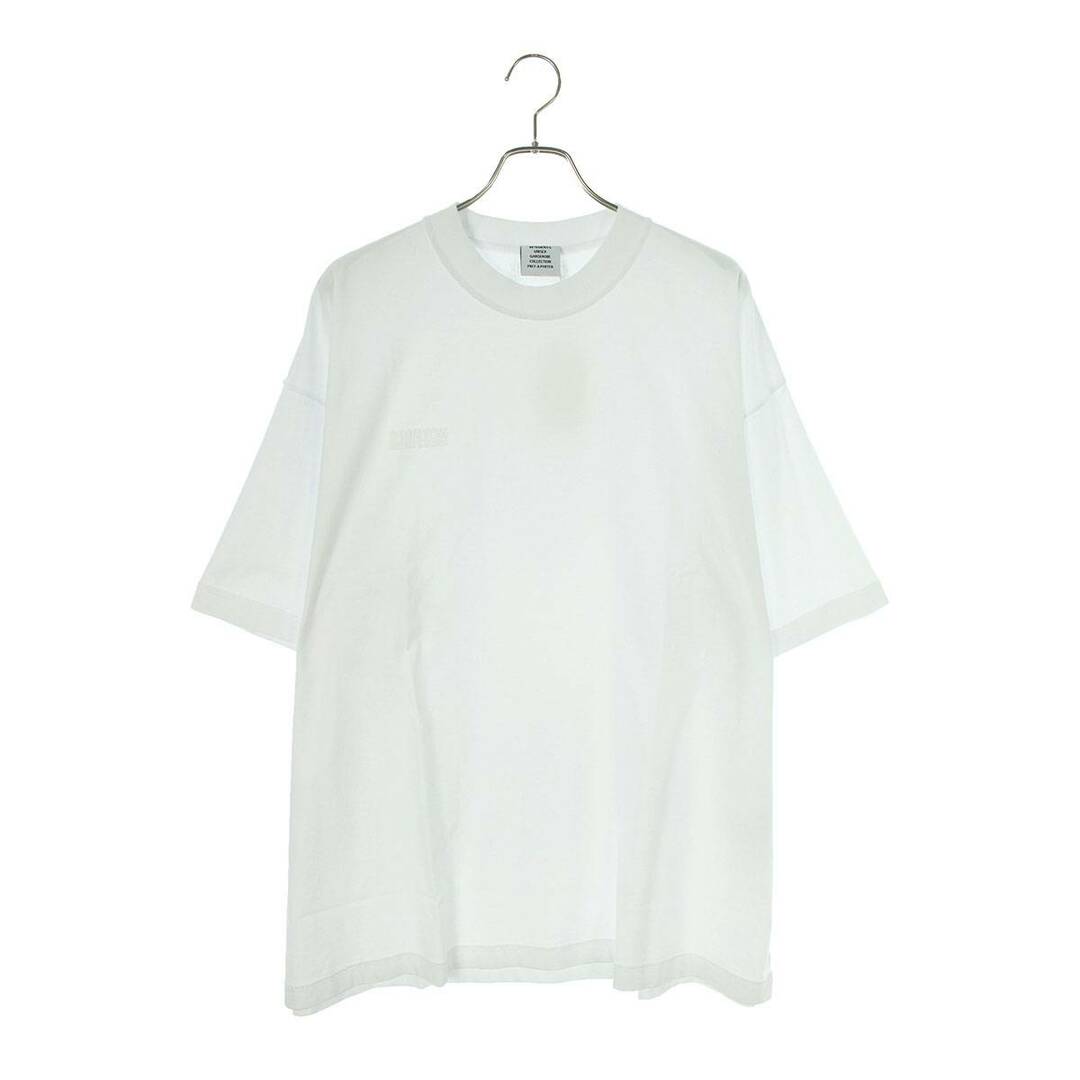 Tシャツ/カットソー(半袖/袖なし)ヴェトモン  24SS  UE64TR600WW インサイドアウトエンブロイダリーロゴTシャツ メンズ XS