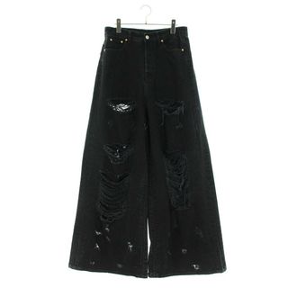 ヴェトモン(VETEMENTS)のヴェトモン  24SS  UE64PA130B ウォッシュクラッシュ加工ビッグシェイプデニムパンツ メンズ 30(デニム/ジーンズ)